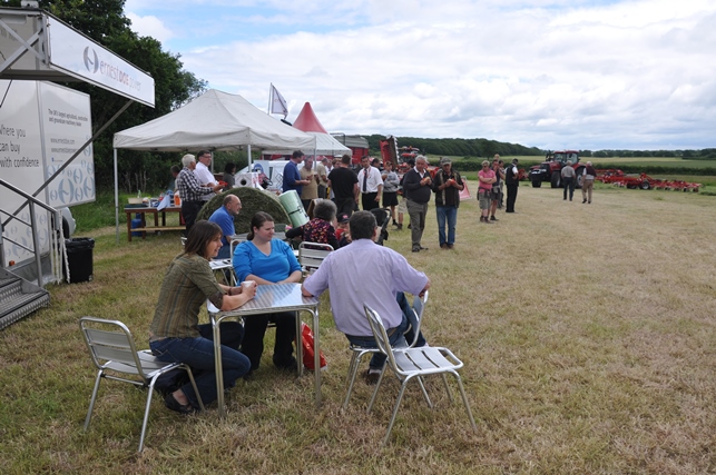Visitors relaxing at the Ernest Doe Power grass day 2014